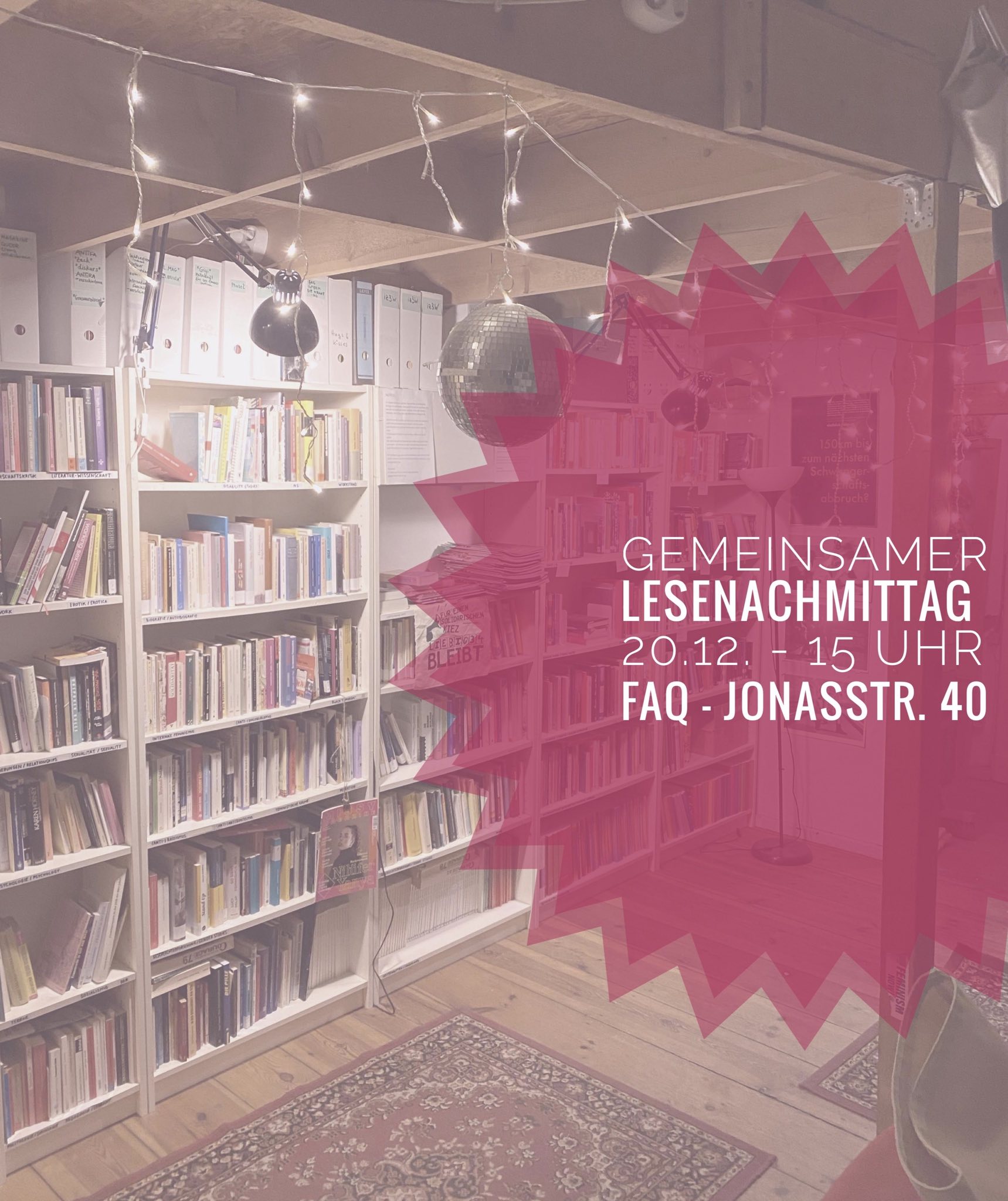 Lesenachmittag im aaq am 20.12. ab 15 Uhr