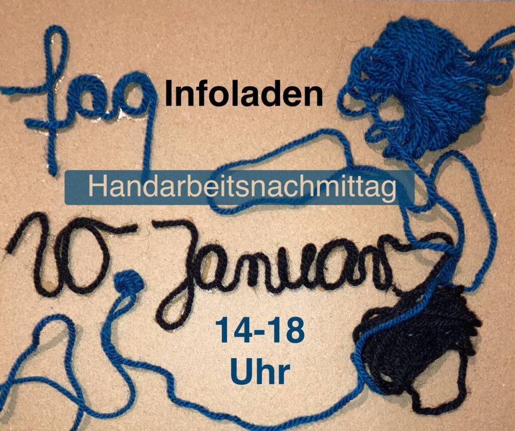 Handarbeitsnachmittag mit Tee, Kaffee und Keksen